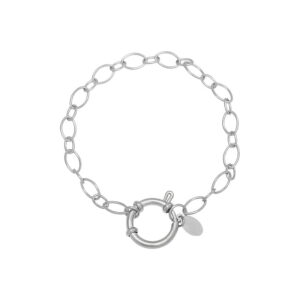 Poppy Chain Bracelet in Silver