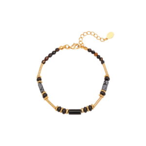 Portia Beaded Bracelet in Black