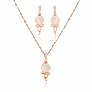 Elisa Opal Rose Gold Set