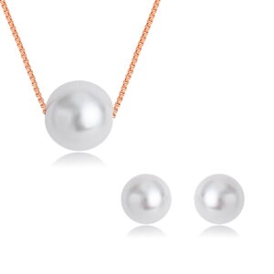 Isla Pearl Set in Rose Gold