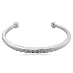 Florence Cuff Bracelet in Silver - Passion