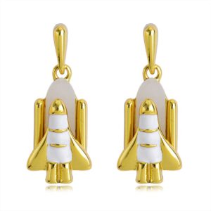 Addison Charm Earrings in Gold