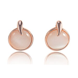 Bromwym Round Rose Gold Earrings