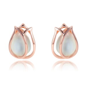 Esme Earrings Large Rose Gold Studs