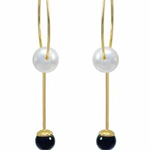 Tessa Pearl Earrings in Gold
