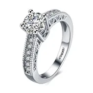 Makayla Platinum CZ Ring