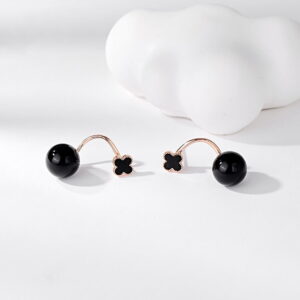Thea Dropdown Studs in Gold
