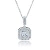 Nella Radiant Cut Platinum Necklace