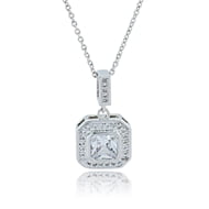 Nella Radiant Cut Platinum Necklace