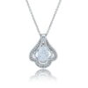 Fia Oval Cut Platinum Necklace