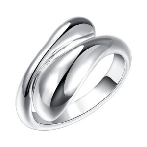 Madelyn Free Size Ring in Silver
