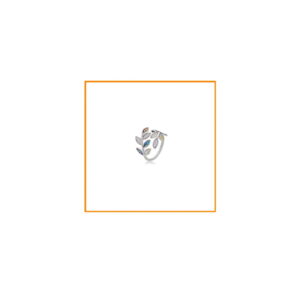 Amiee Free Size Silver Ring