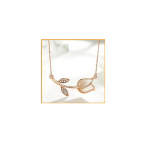 Margot Rose Gold Flower Necklace