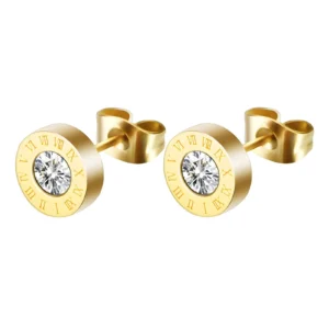 Gold-Plated Stainless Steel "Inspired" Earrings